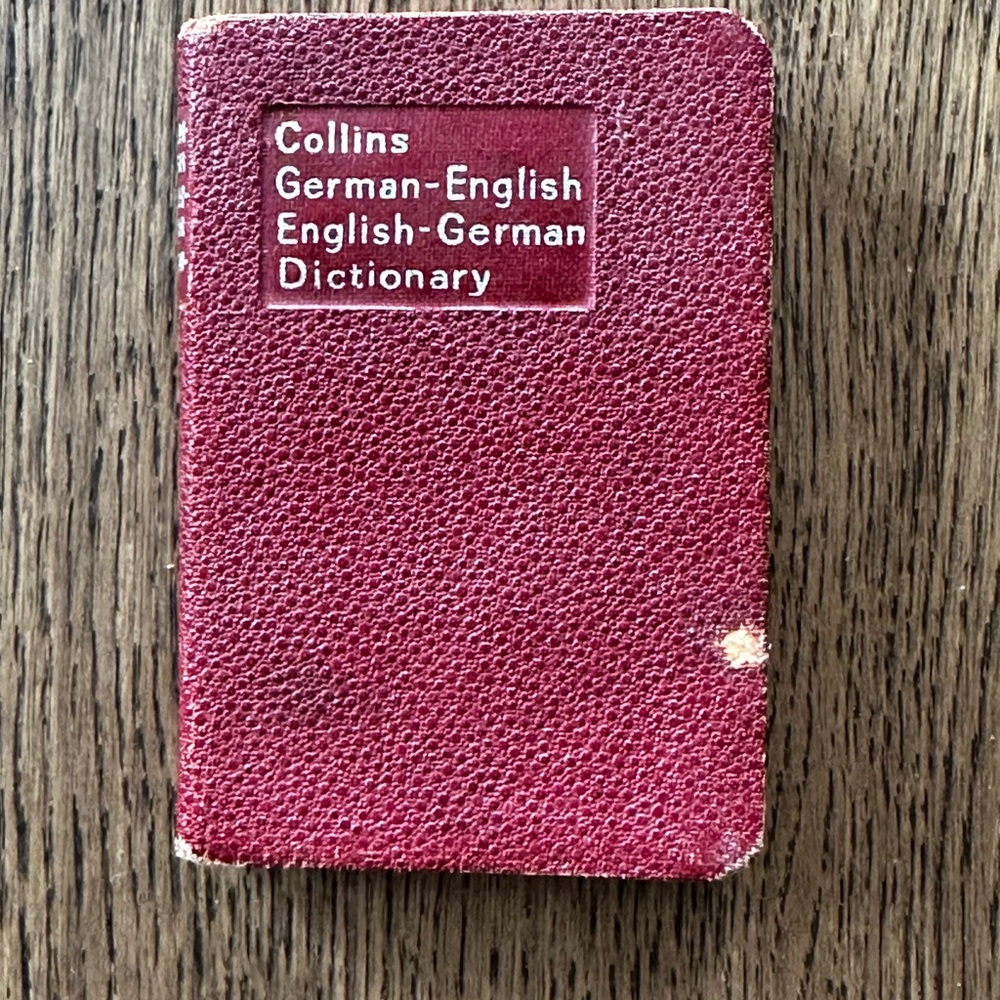 6 for $25 - Vintage Pocket Size Collins German-English Dictionary